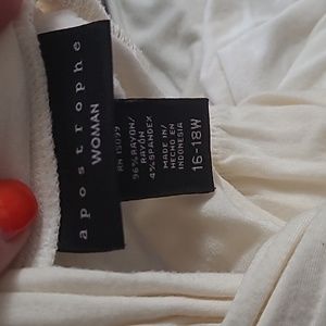 Stretchy creame long sleeve top